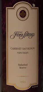 Flora Springs Rutherford Hillside Reserve Cabernet Sauvignon 1993