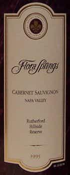 Flora Springs Rutherford Hillside Reserve Cabernet Sauvignon 1995