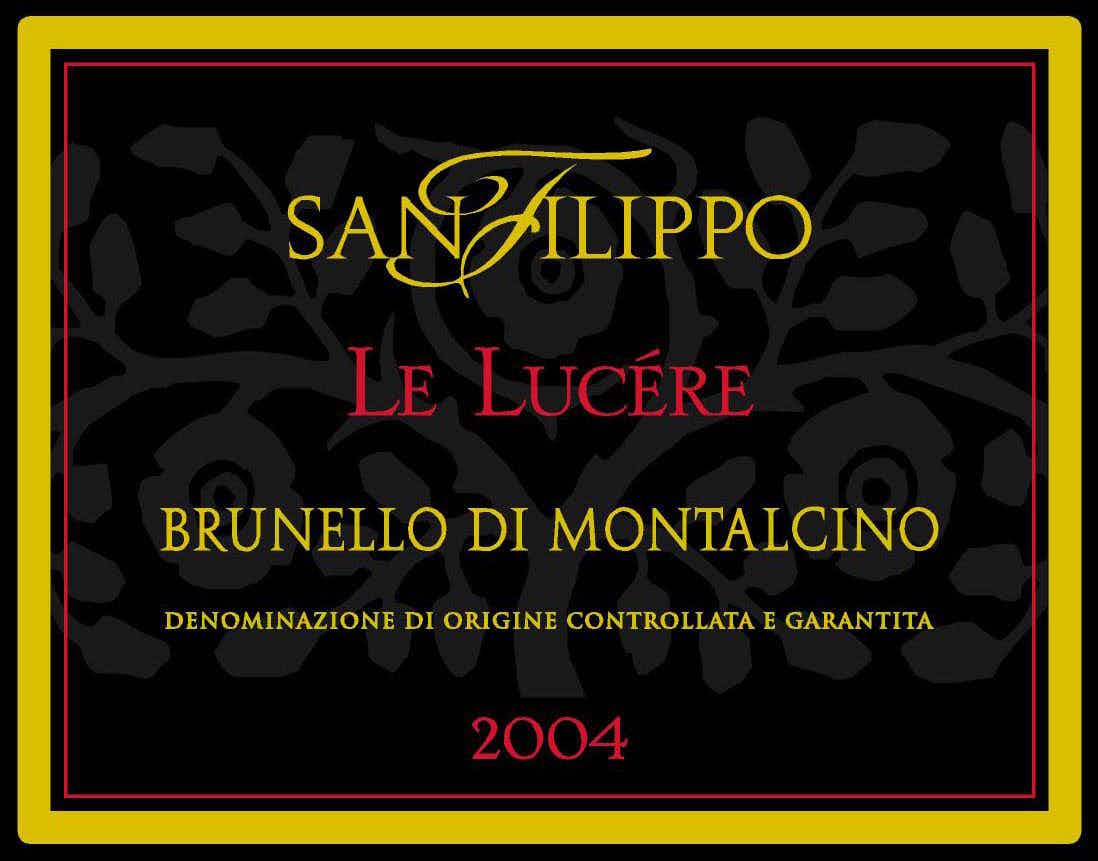 San Filippo Brunello di Montalcino Le Lucére 2004