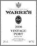 Warre's Vintage Port 2000