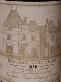 Château-Haut-Brion Pessac Léognan 1989
