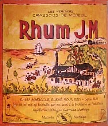 Rhum J.M. Rhum Sous Bois Paille Gold Rum