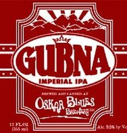 Oskar Blues Gubna Imperial IPA 4 pack 12oz Can
