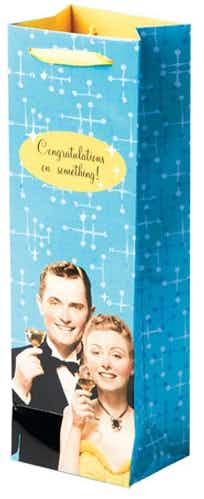 True Fabrications Congratulations on Something Gift Bag 750ml