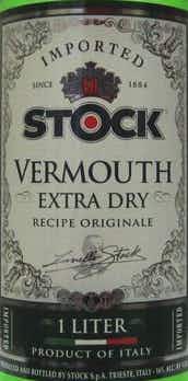 Stock Extra Dry Vermouth