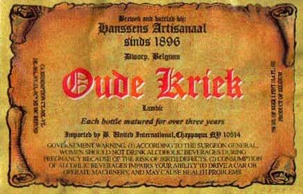 Hanssens Artisanaal Oude Kriek 750ml