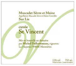 Michel Delhommeau Muscadet de Sevre et Maine Sur Lie Cuvée Saint Vincent 2009