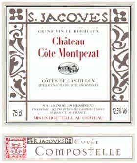 Chateau Cote Montpezat Côte de Castillon Cuvée Compostelle 2009