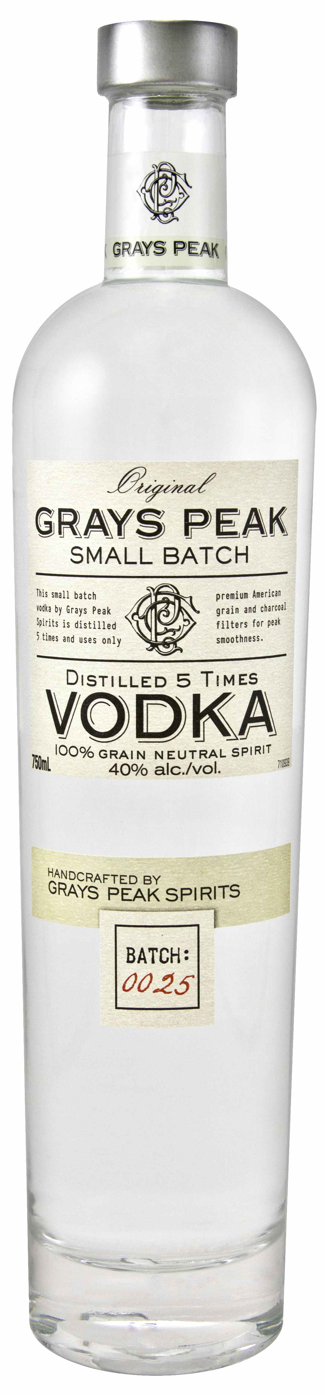 Gray's Peak Small Batch Vodka 1L