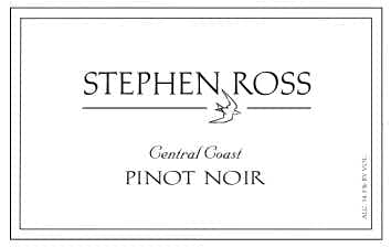 Stephen Ross Central Coast Pinot Noir 2009