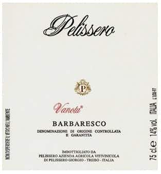 Pelissero Barbaresco Vanotu 1995