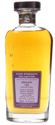 Kinclaith Bottled By Signatory Cask Strength Collection Single Malt Scotch Whisky 1969