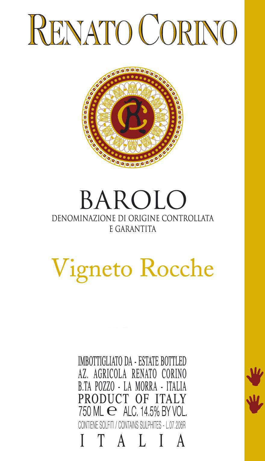 Renato Corino Barolo Vigneto Rocche