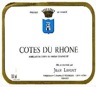 Jean Lefort Cotes du Rhone