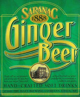 Saranac Brewery Ginger Beer 12oz