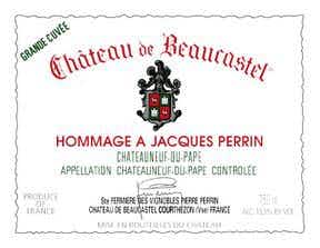 Château de Beaucastel Châteauneuf du Pape Hommage à Jacques Perrin Grande Cuvée 2009