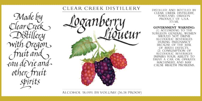Clear Creek Distillery Loganberry Liqueur 375ml