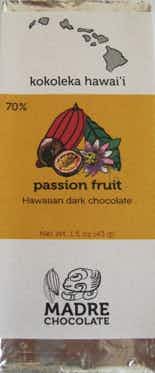 Madre Chocolate Hawaiian Passion Fruit Dark Chocolate Bar 750ml