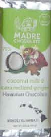 Madre Chocolate Coconut Milk & Caramelized Ginger Dark Chocolate Bar 750ml