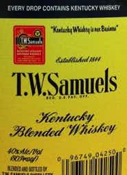 T.W. Samuels Kentucky Blended Whiskey 375ml