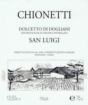 Chionetti Dolcetto San Luigi