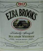 Ezra Brooks White Label Kentucky Straight Bourbon Whiskey 1.75L