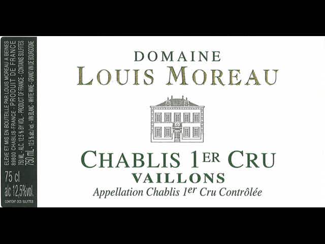 Domaine Louis Moreau Chablis Vaillons Premier Cru 2010