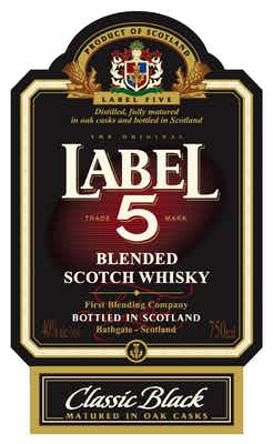 Label 5 Classic Black Blended Scotch Whisky 1.75L