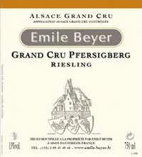 Emile Beyer Pfersigberg Grand Cru Riesling