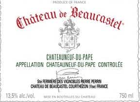 Château de Beaucastel Châteauneuf du Pape 2010