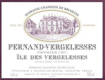 Domaine Chandon de Briailles Pernand Vergelesses Ile de Vergelesses 2010