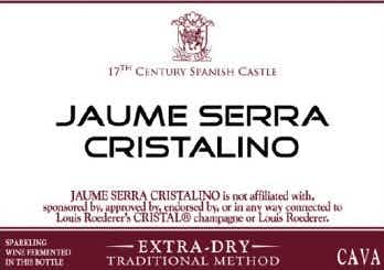 Bodegas Jaume Serra Extra Dry Cava Cristalino