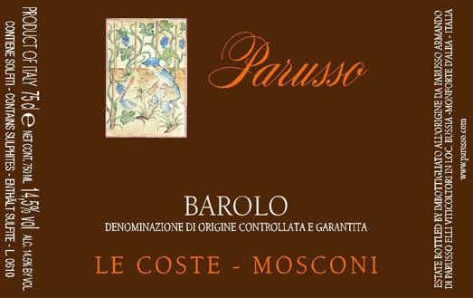 Parusso Barolo Le Coste Mosconi 2008