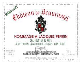 Château de Beaucastel Châteauneuf du Pape Hommage à Jacques Perrin Grande Cuvée 2010