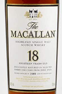 Macallan Single Highland Malt Scotch Whisky 18 year old