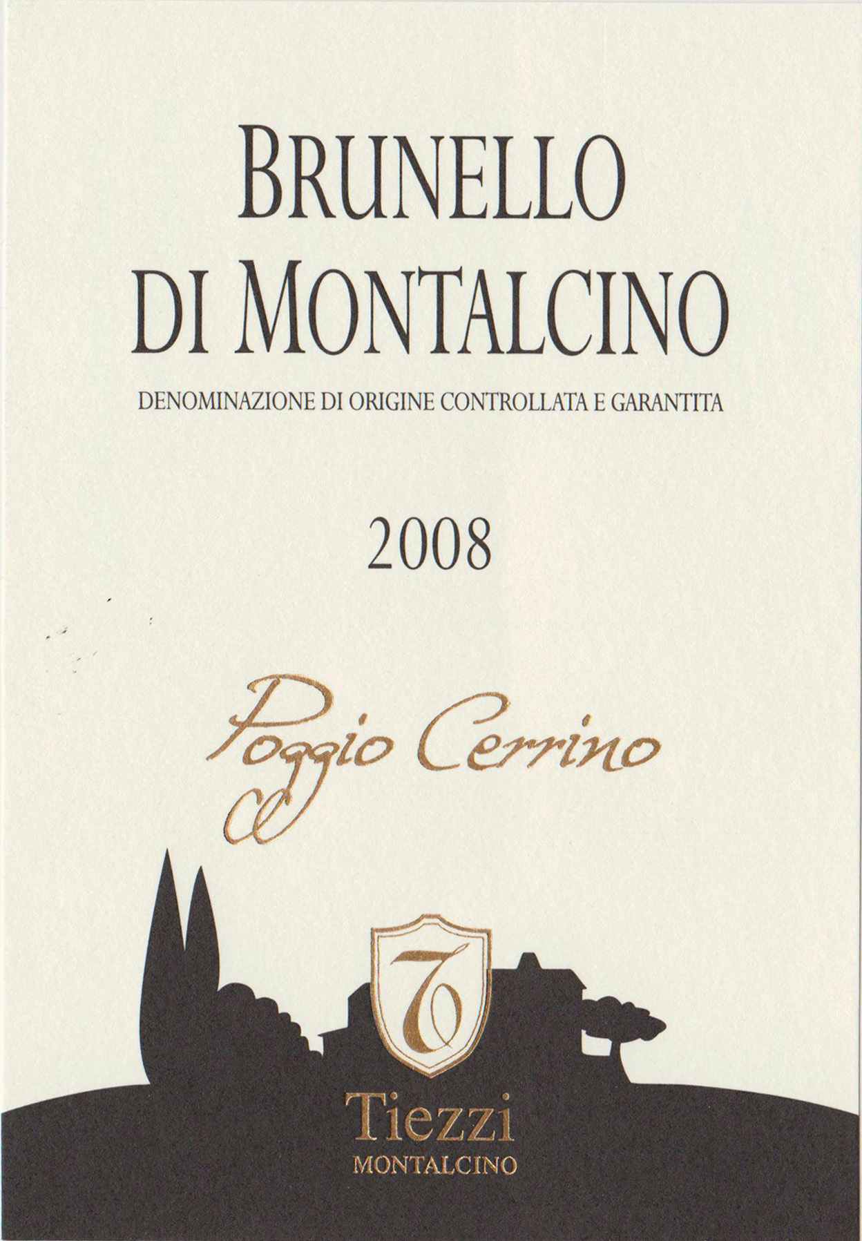 Tiezzi Brunello di Montalcino Poggio Cerrino 2008
