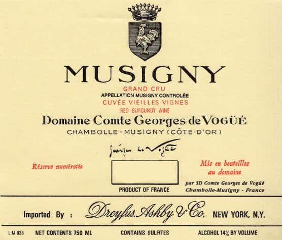 Domaine Comte Georges de Voguë Musigny Vieilles Vignes 2010
