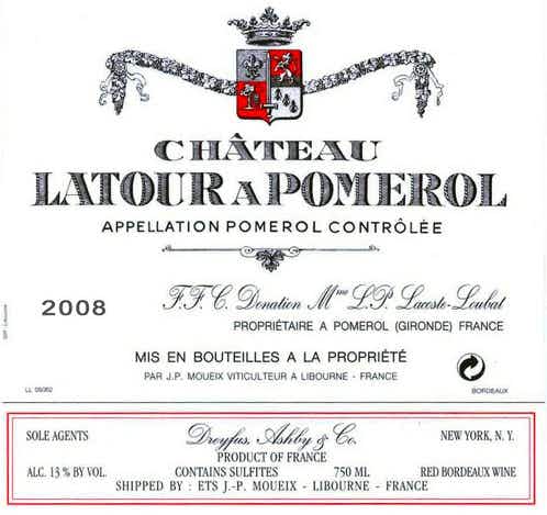 Chateau Latour a Pomerol Pomerol 2008