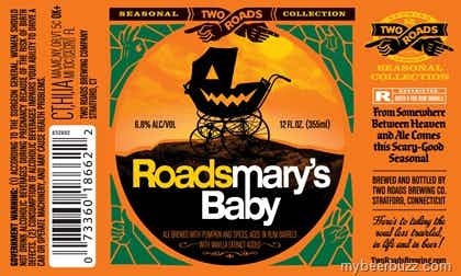 Two Roads Brewing Company Roadsmary's Baby Rum Barrel Aged Pumpkin Ale 6 pack 12oz Bottle