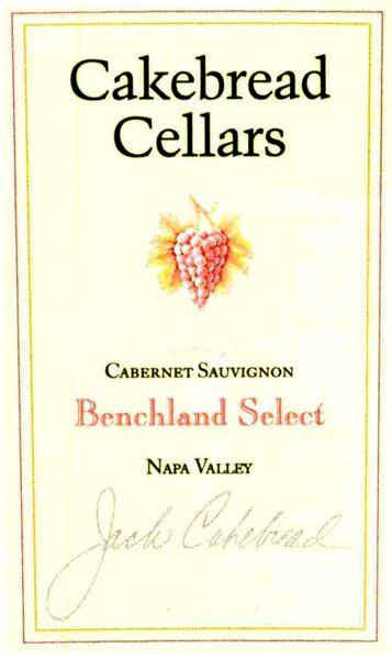 Cakebread Benchland Select Cabernet Sauvignon 2010