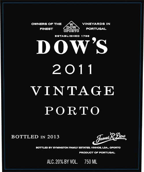 Dow's Vintage Port 2011