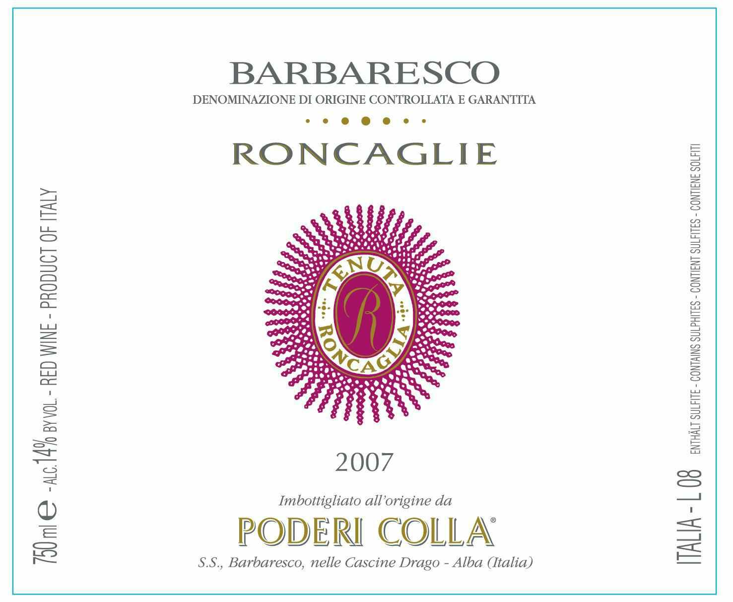 Poderi Colla Barbaresco Roncaglia 1997