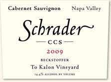 Schrader Cellars CCS Beckstoffer To Kalon Vineyard Cabernet Sauvignon 2009