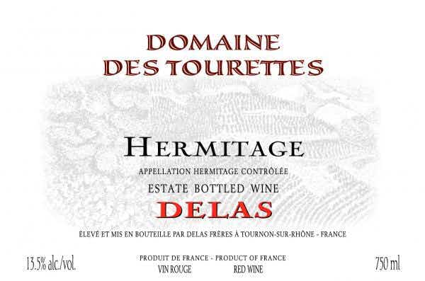 Delas Freres Hermitage Domaine des Tourettes 2010
