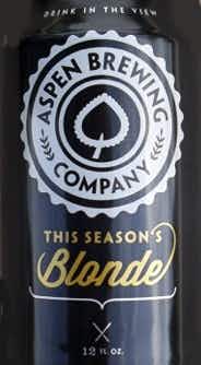 Aspen Brewing Company This Season's Blonde Ale 12oz