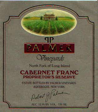 Palmer Vineyards Cabernet Franc
