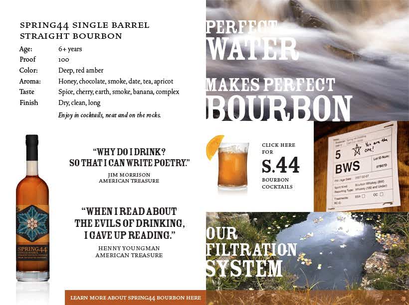 Spring 44 Single Barrel Straight Bourbon