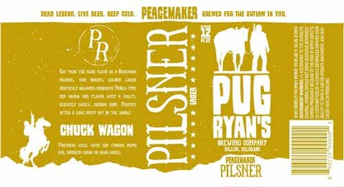 Pug Ryan's Brewery Peacemakers Pilsner 6 pack 12oz