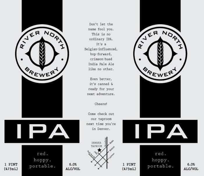 River North IPA 6 pack 12oz Can