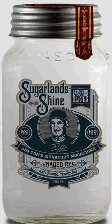 Sugarlands Shine Jim Tom's Unaged Rye Moonshine